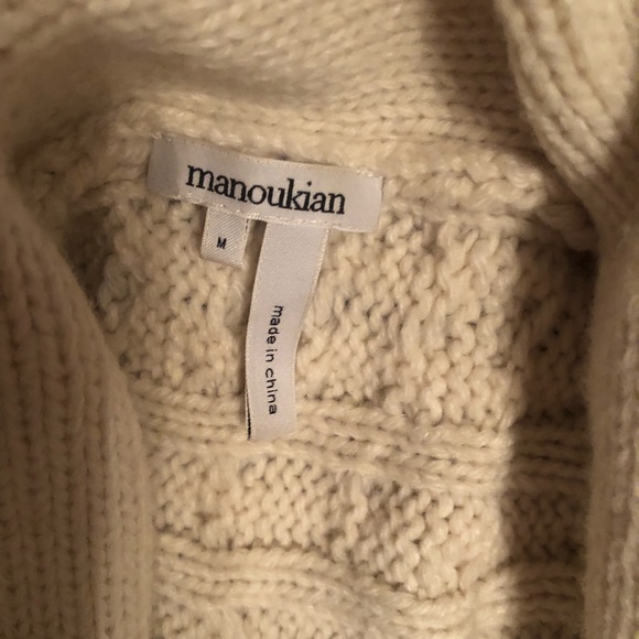 Irish Cable Knit Open Cardigan - Picture 3 of 3
